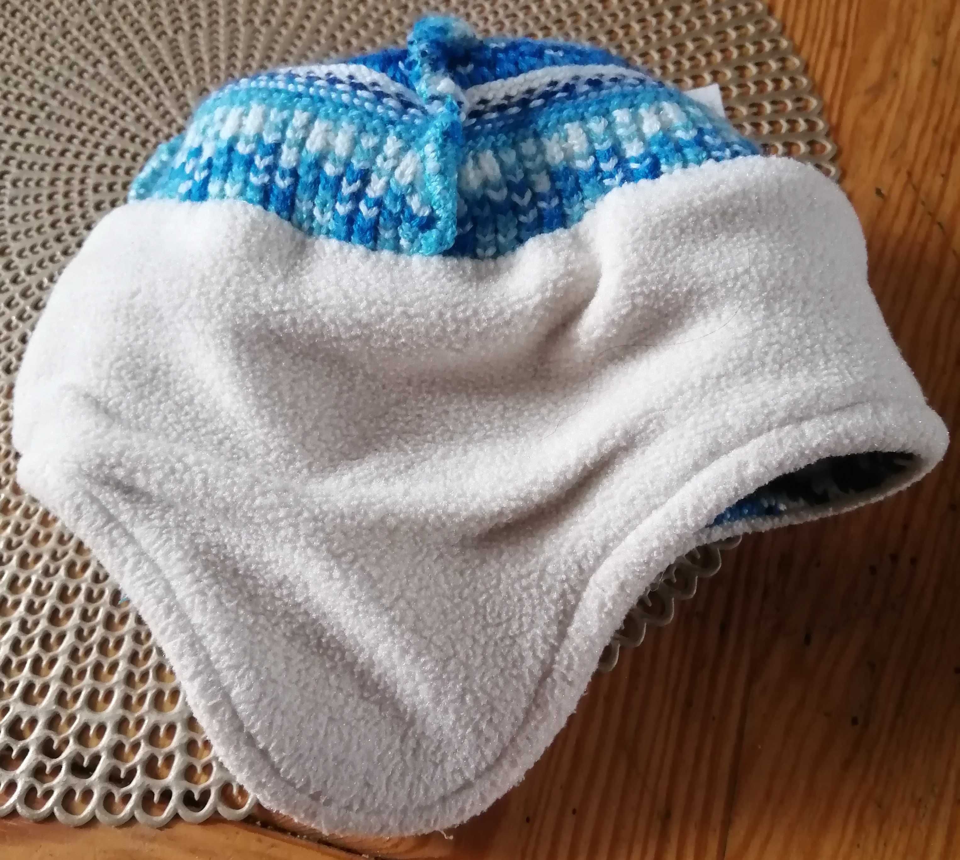 Eisbar, zimowa dziecięca czapka uszanka, ocieplana, 50%merynos