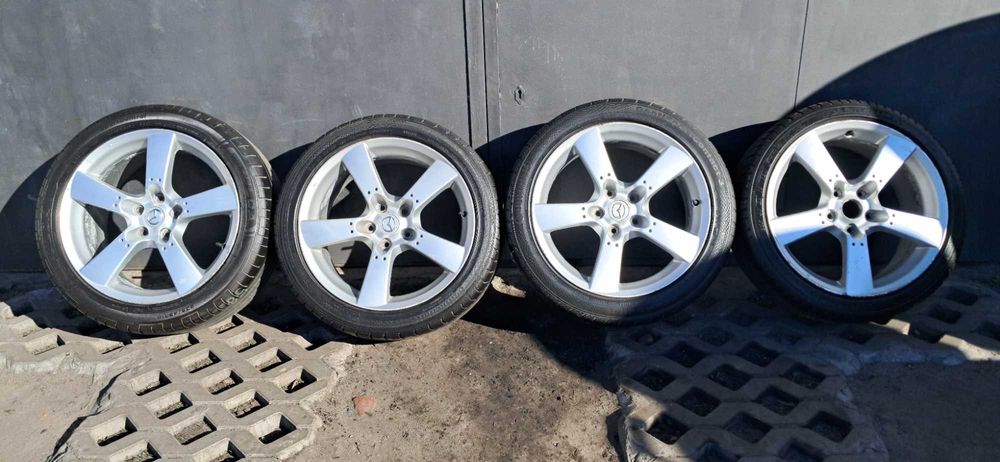 KOŁA MAZDA RX8 ALUFELGI RX-8 18 8J 5x114.3 +opony 225/45/18 ALUFELGI