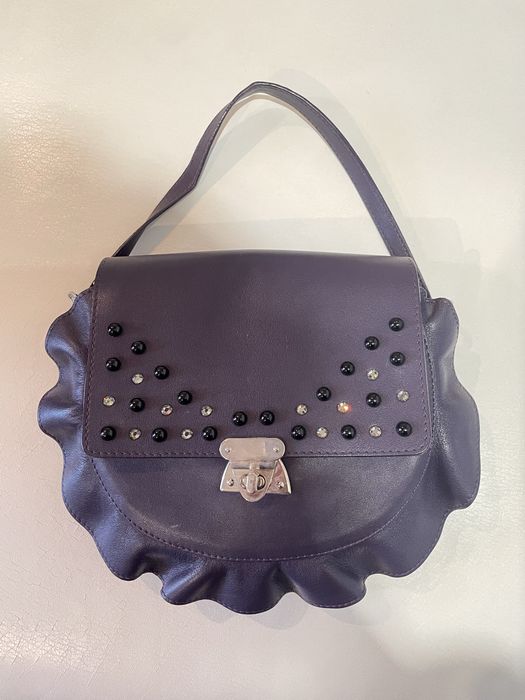 Vif сумка кожаная, фиолетовая.