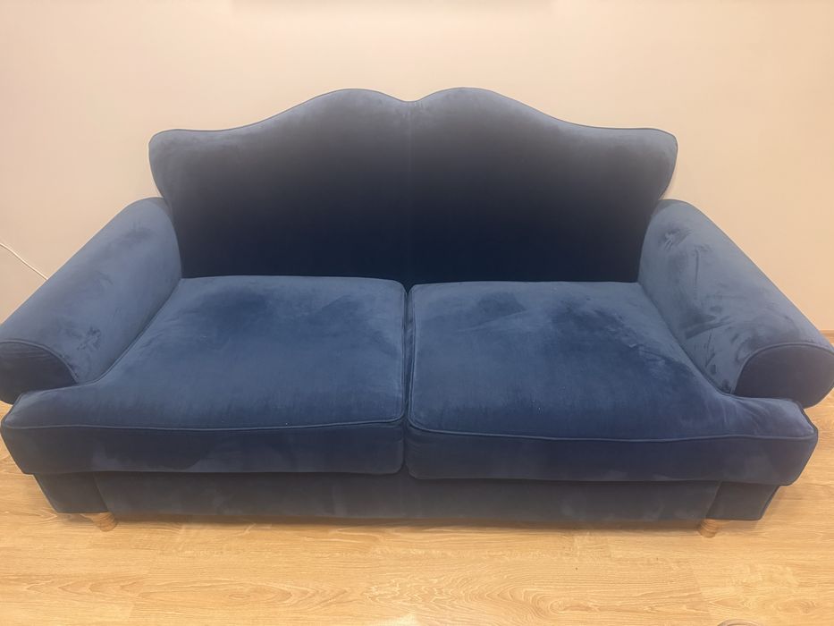 Sofa niebieska 3 osobowa