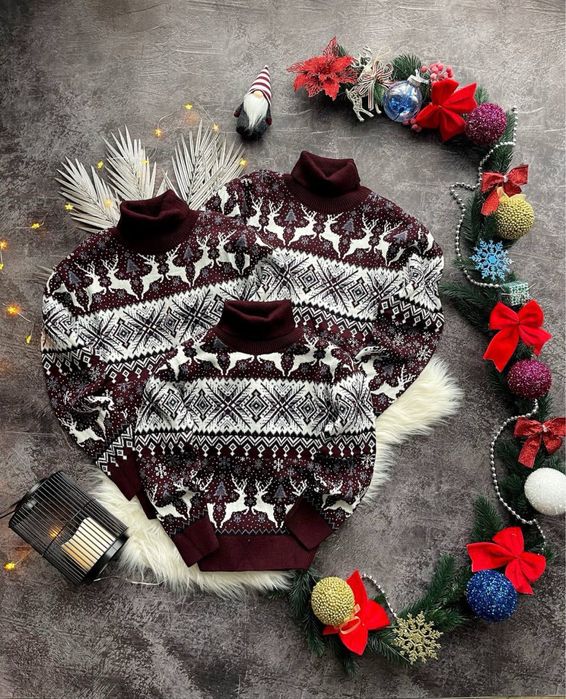 Новорічний светр|Різдвяні светри|Різдвяний світер|Парні светри
