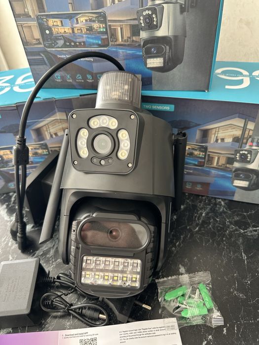 Вулична поворотна wifi камера 8мр, 4k