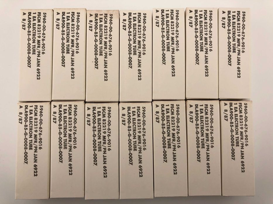 6922 JAN Philips ECG USA NOS NIB ECC88 E88CC 6DJ8 6N23P