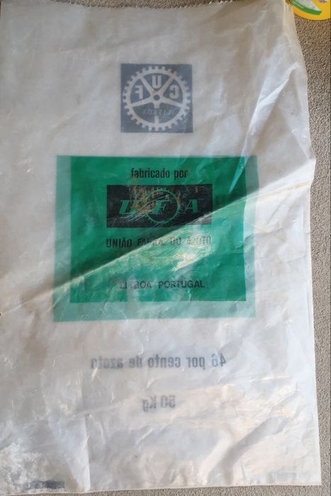 Saco antigo da empresa CUF do barreiro