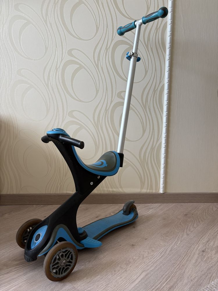 Самокат Globber Go up Comfort play 3 в 1 синій