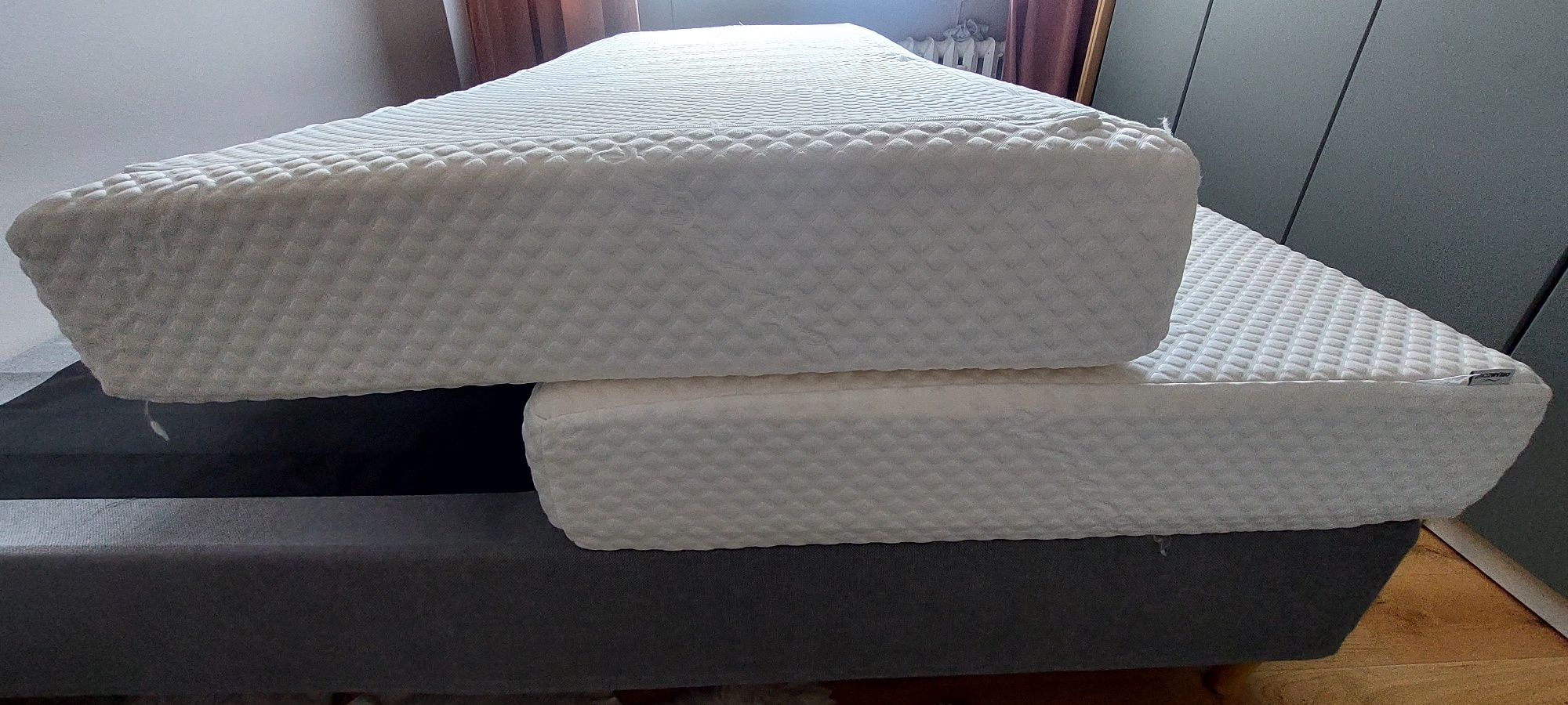 Łóżko 180x200 plus super materace piankowe