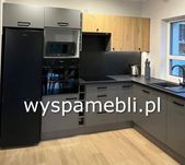 NOWA kuchnia zestaw mebli kuchennych 285x210 antracyt lamele Artisan