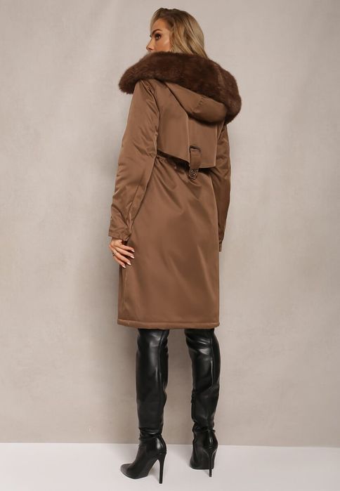 Kurtka zimowa brązowa miś M