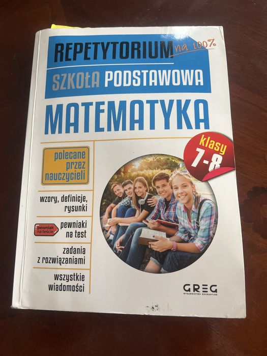 Repetytorium matematyka 7-8 klasa + gratis