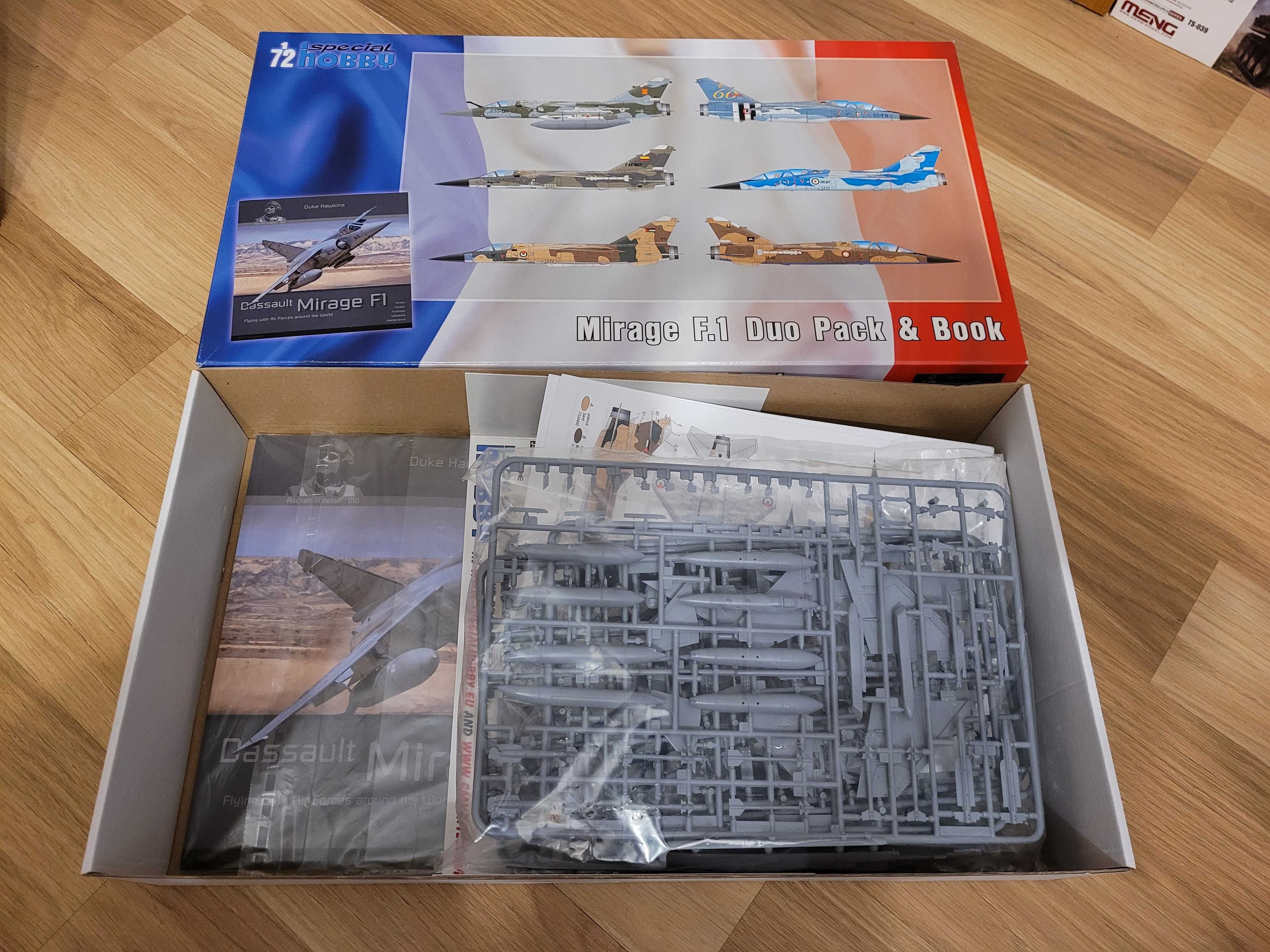 * SPECIAL HOBBY - 1:72 * Mirage F.1 Duo Pack & Book