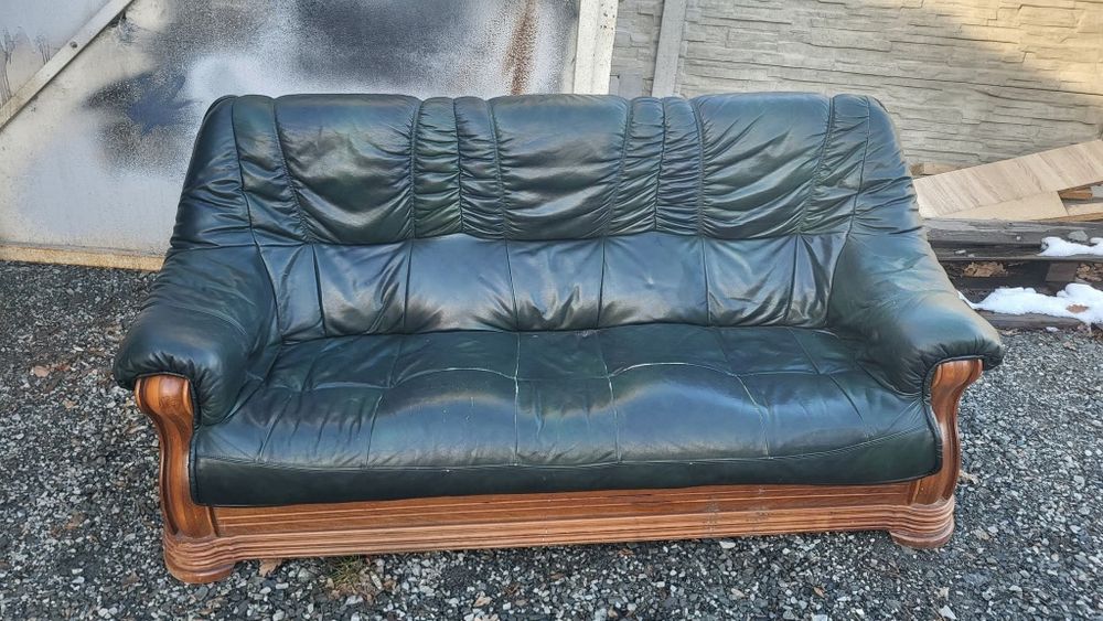 Skórzany komplet wypoczynkowy 3+2