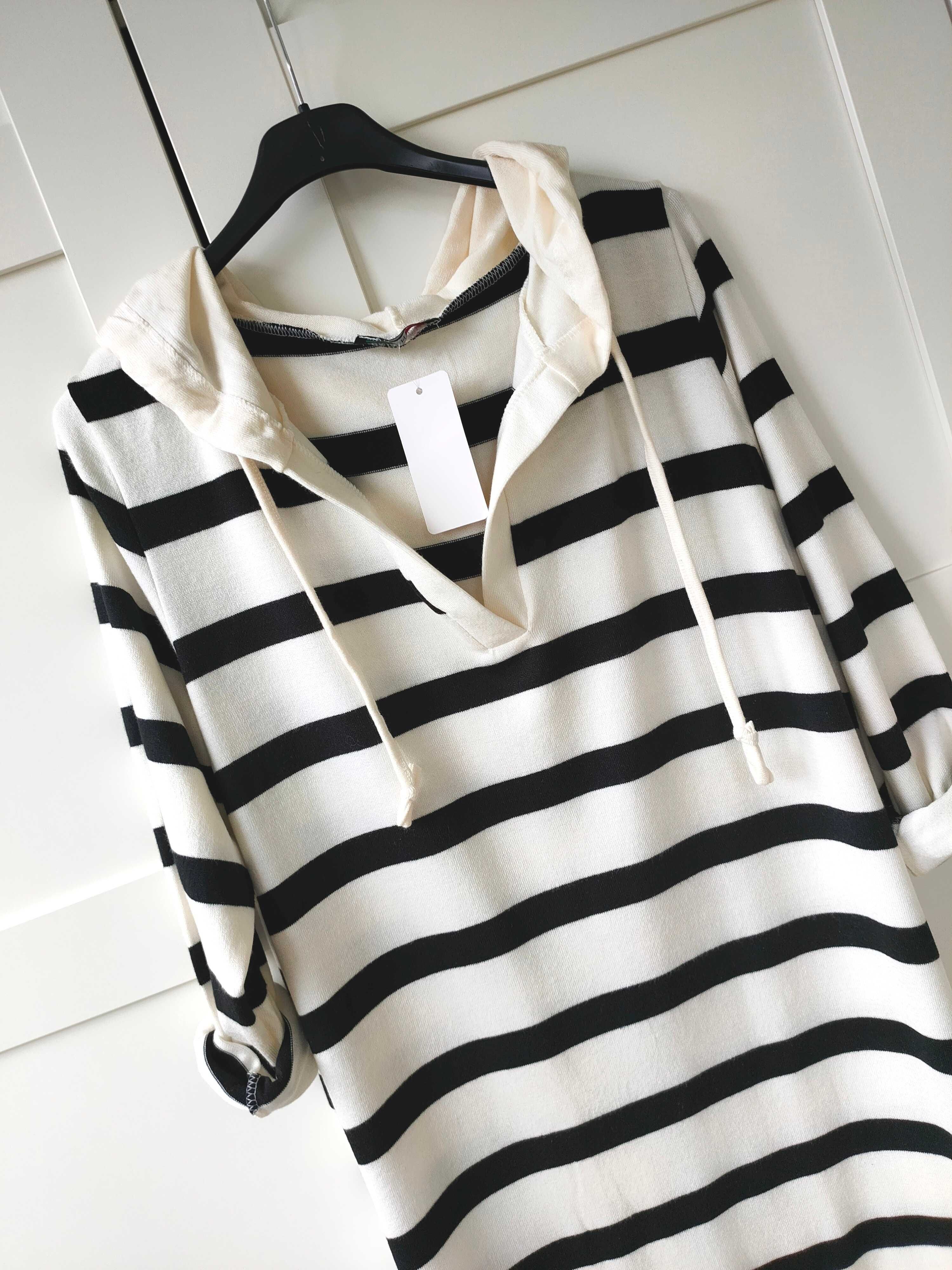 Sukienka sweterkowa sweter dzianina oversize midi maxi 38 M 40 L 42 XL