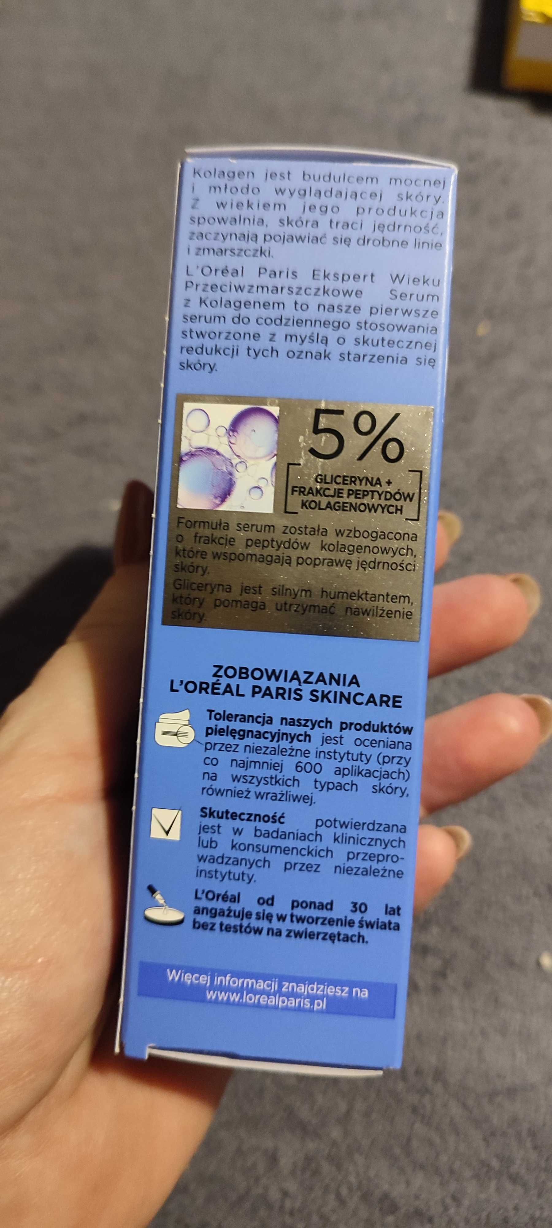 Loreal Ekspert Wieku Przeciwzmarszczkowe Serum z Kolagenem 30ml
