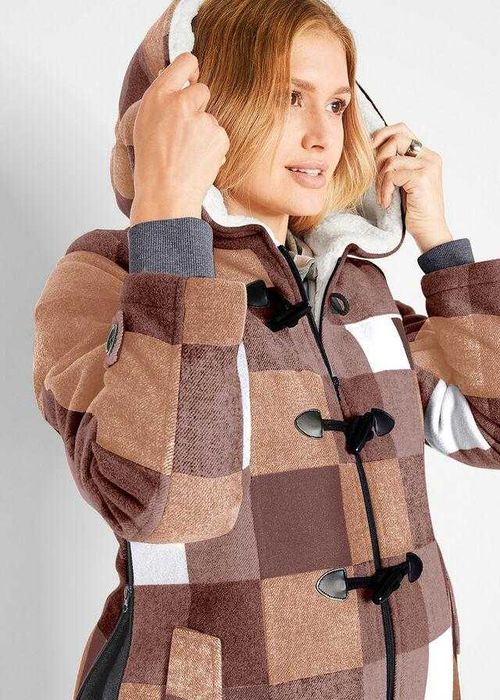 Kurtka ciążowa  z wstawką dla dzidziusia  - Zimowa / z  wełną