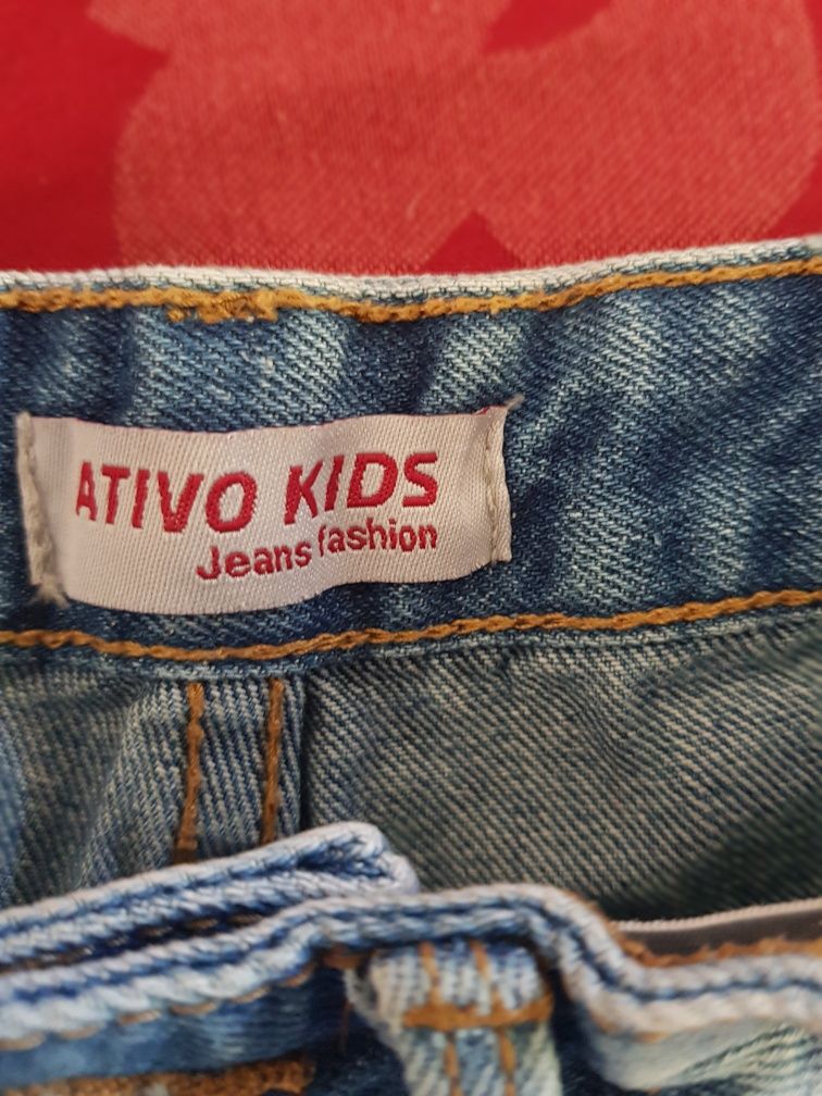 Calções de ganga  da ATIVO KIDS 10anos