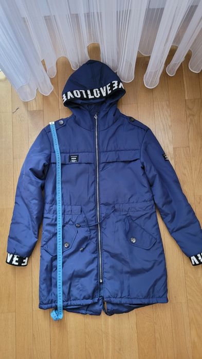 Демисезонная парка для девочки 10-12 лет