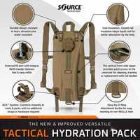 Mochila de Hidratação Tática 2L Compact SOURCE | Extrema Qualidade