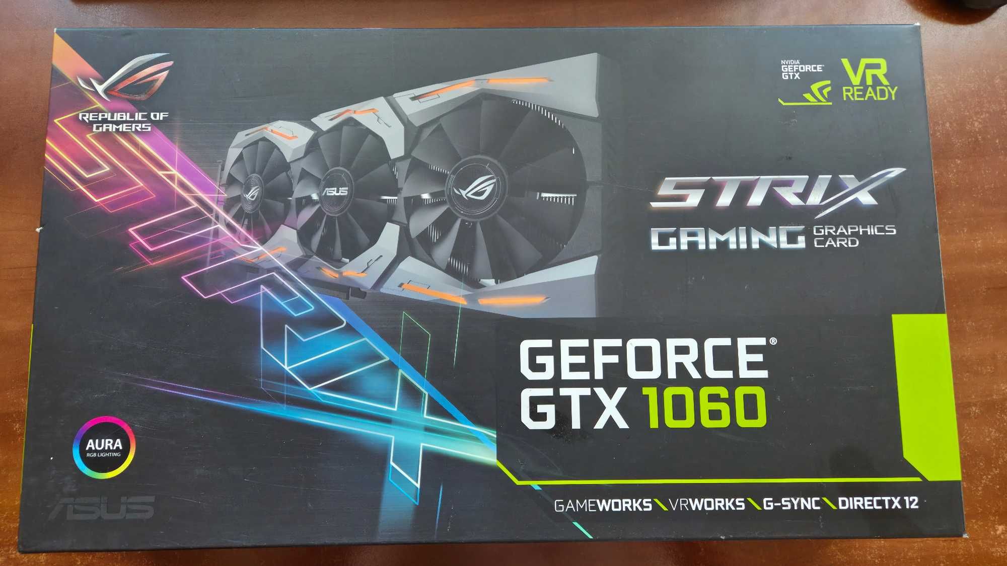 Видеокарта Asus GeForce GTX 1060 ROG Strix 6GB GDDR5