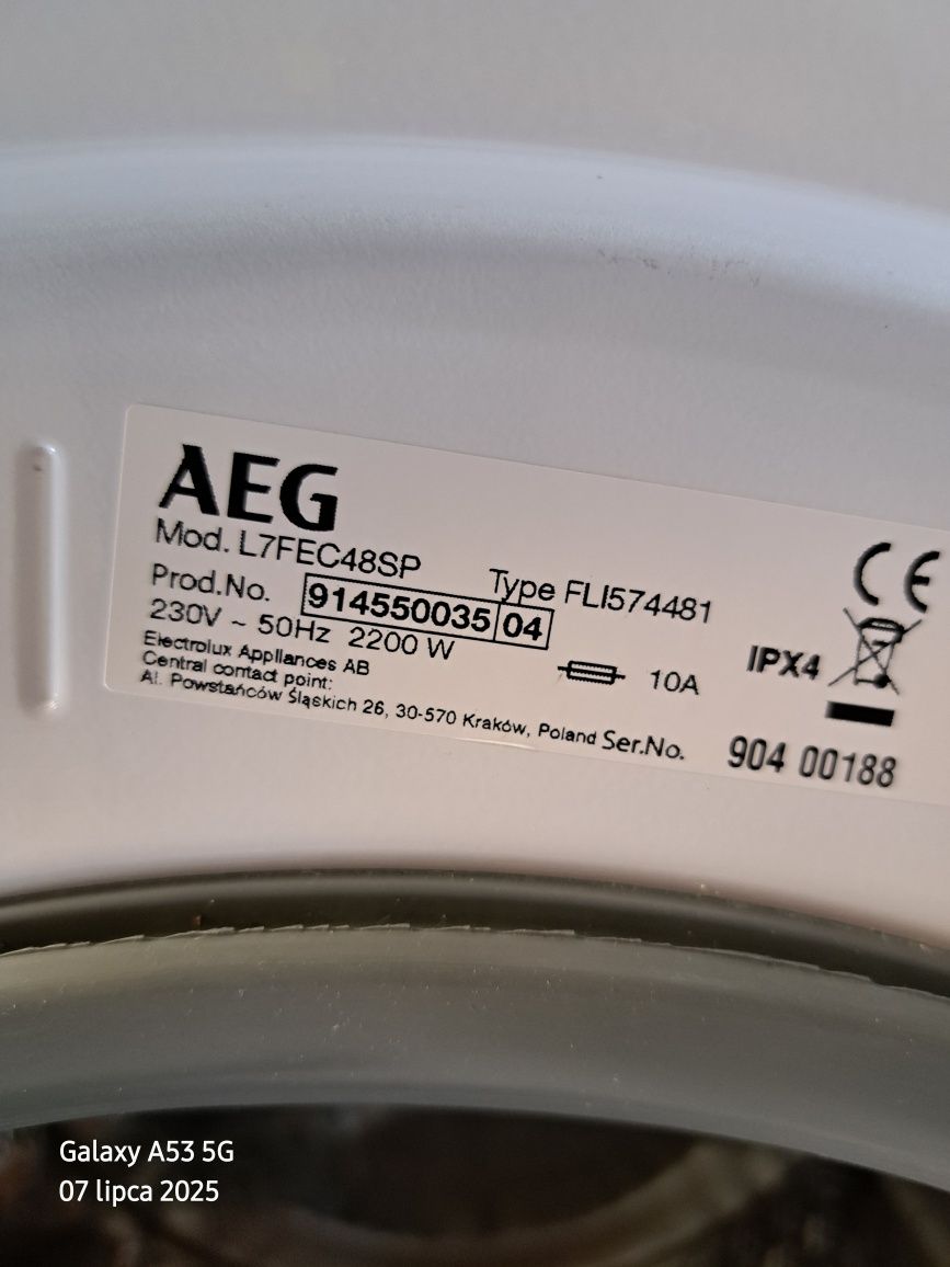 Pralka AEG L7FEC48SP