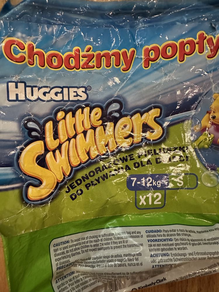 Huggies pieluszki do pływania nr S 6 sztuk+Dada nr 5. 1 sztuka