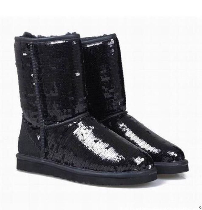 Śniegowce kozaki emu Ugg NEXT cekiny czarne 30/31 futerko ocieplane