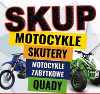 Skup motocykli quadów atv buggy cross skuterów sprawne i uszkodzone