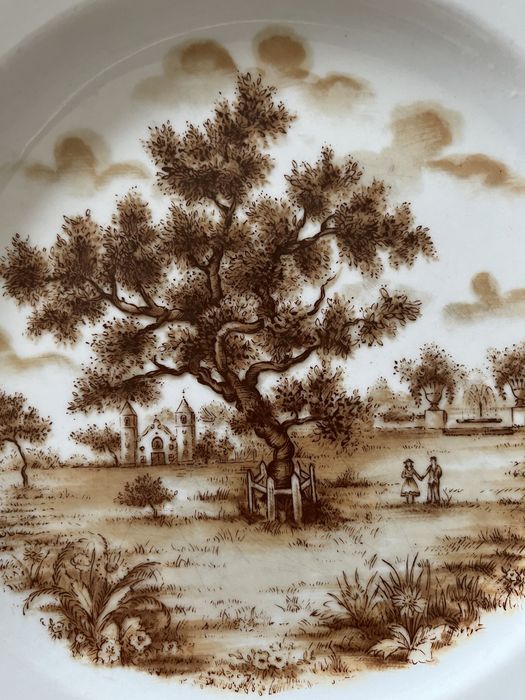 Prato porcelana decorativo S.P. Coimbra