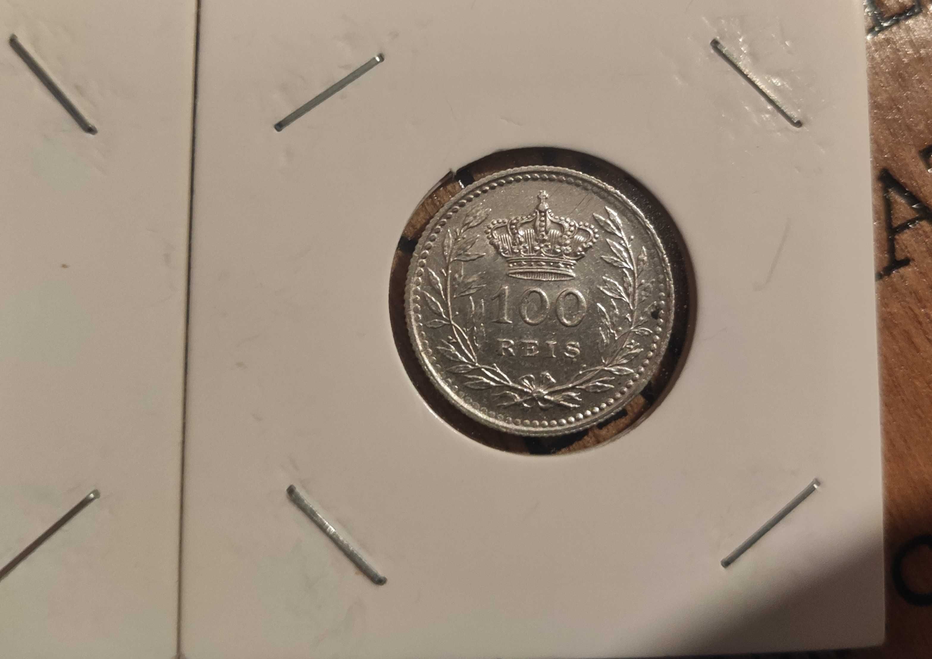 2 Moedas de 100 Reis de 1910 + 1910