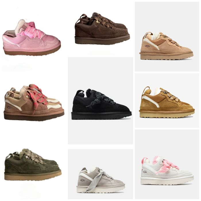 р36-41 Жіночі Уггі UGG Lowmel Sneaker Black Beige Chestnut Grey Green