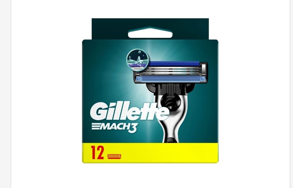 Gillette mach3 wkłady 12szt