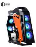 Корпус для ПК QUBE STALKER max black-orange