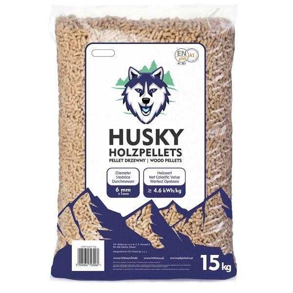 Pellet certyfikowany Husky ENplus A1 6 mm 15 kg