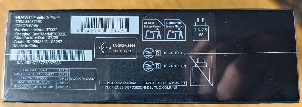 Преміум навушники Huawei Freebuds Pro 4 White GLOBAL (55037963)