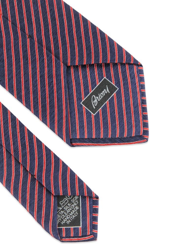 BRIONI Шовкова краватка у смужку. Оригінал. Італія