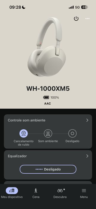 Auscultadores com cancelamento de ruído sem fios WH-1000XM5