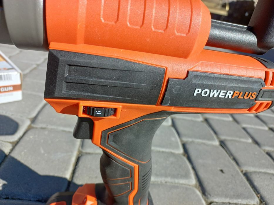 Акамуляторний пістолет для силікону powerplus powdp7050 пістолет