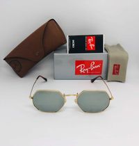 Солнцезащитные очки Ray Ban Octagonal 3556 Gold-Flash Gray 53мм стекло