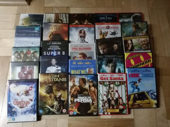 25 filmów na DVD po angielsku