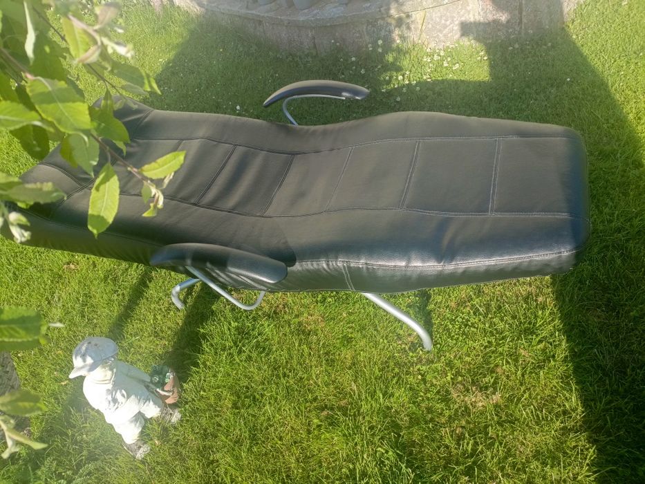 Super leżak leżanka relax skóra naturalna jak Nowy na taras do pokoju