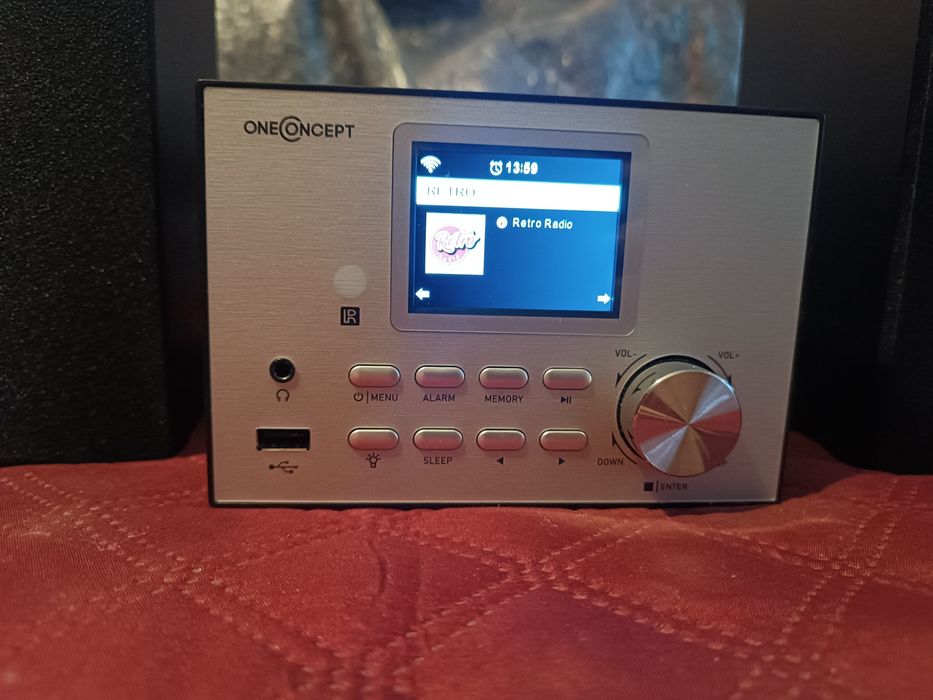 Інтернет-радіо OneConcept Wifi Streamo, срібне