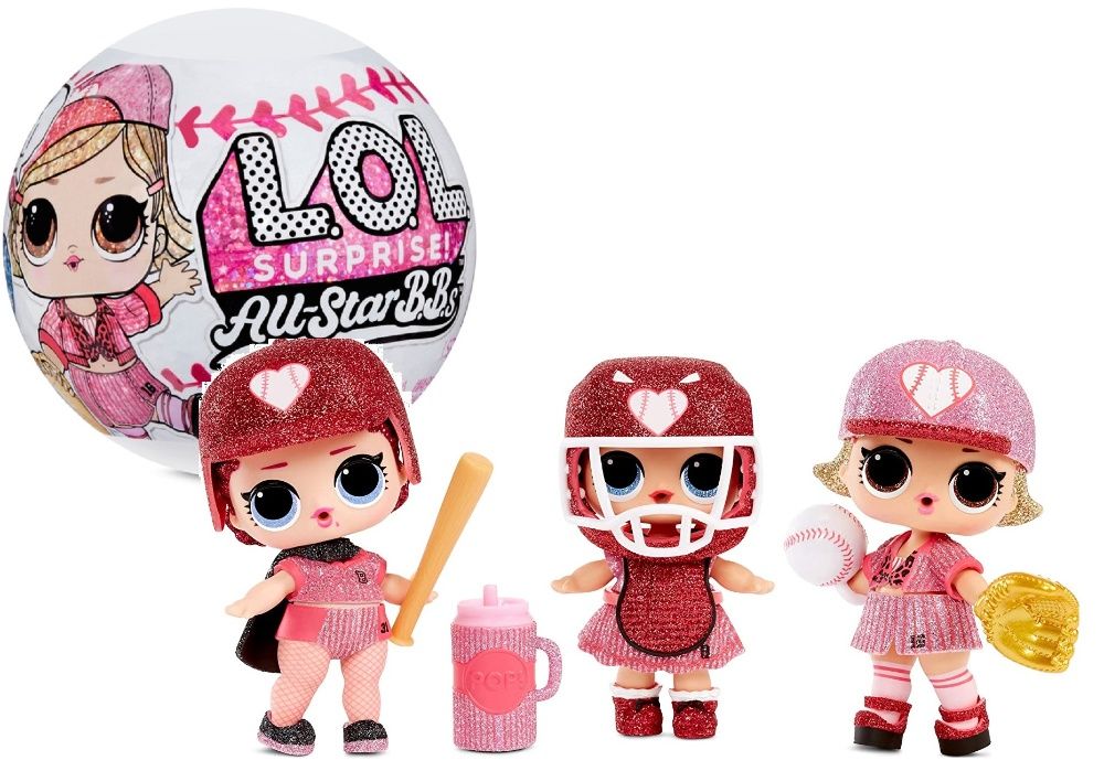 LALKA Lol SURPRISE All Star B.B.s. Sports Seria 1 - Baseball Sparkly