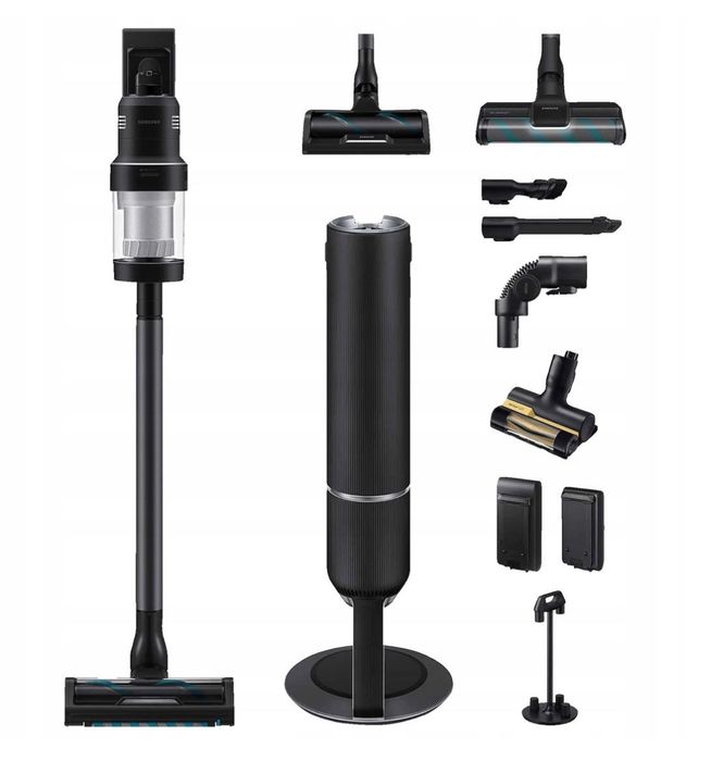 Odkurzacz Pionowy Samsung BESPOKE AI + stacja czyszcząca VS28C97B4QK