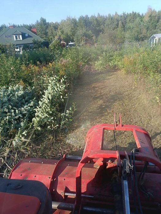 Koszenie karczowanie mulczer czyszczenie równanie działek rębak