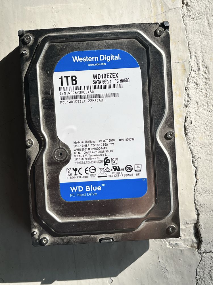 Жёсткий диск WD BLUE 1tb