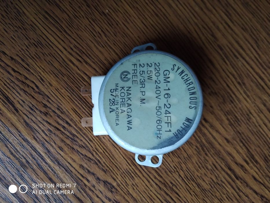 Моторчик низко оборотный для вращения блюда в микроволновке  оригинал