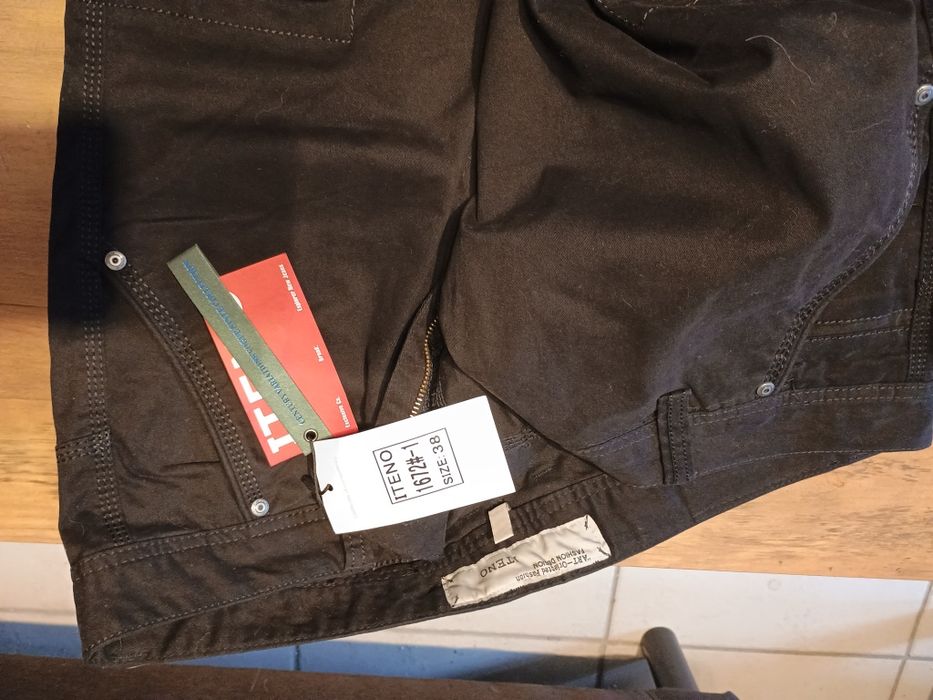 Spodnie czarne męskie bojówki