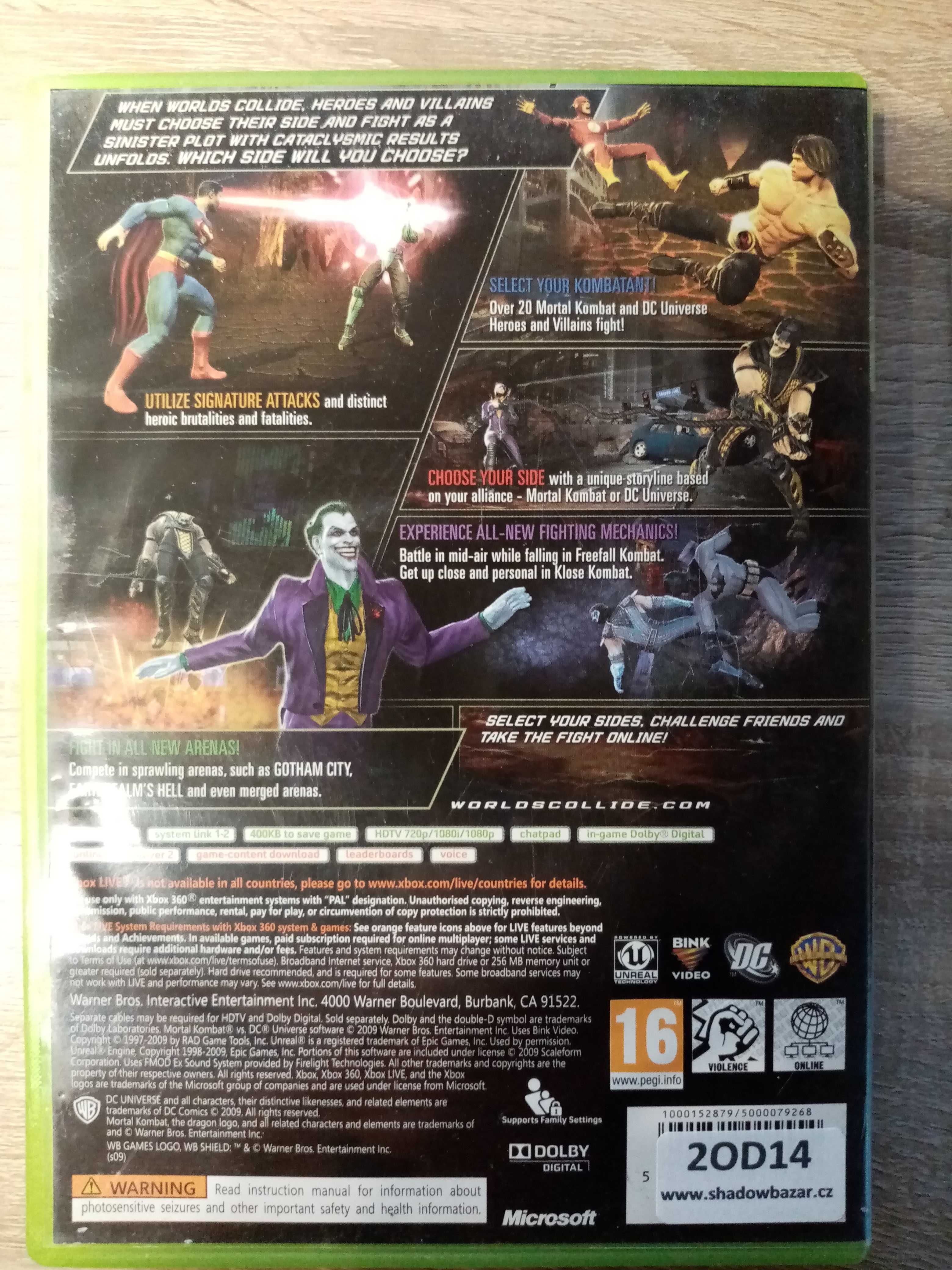 Mortal kombat vs dc universe xbox 360