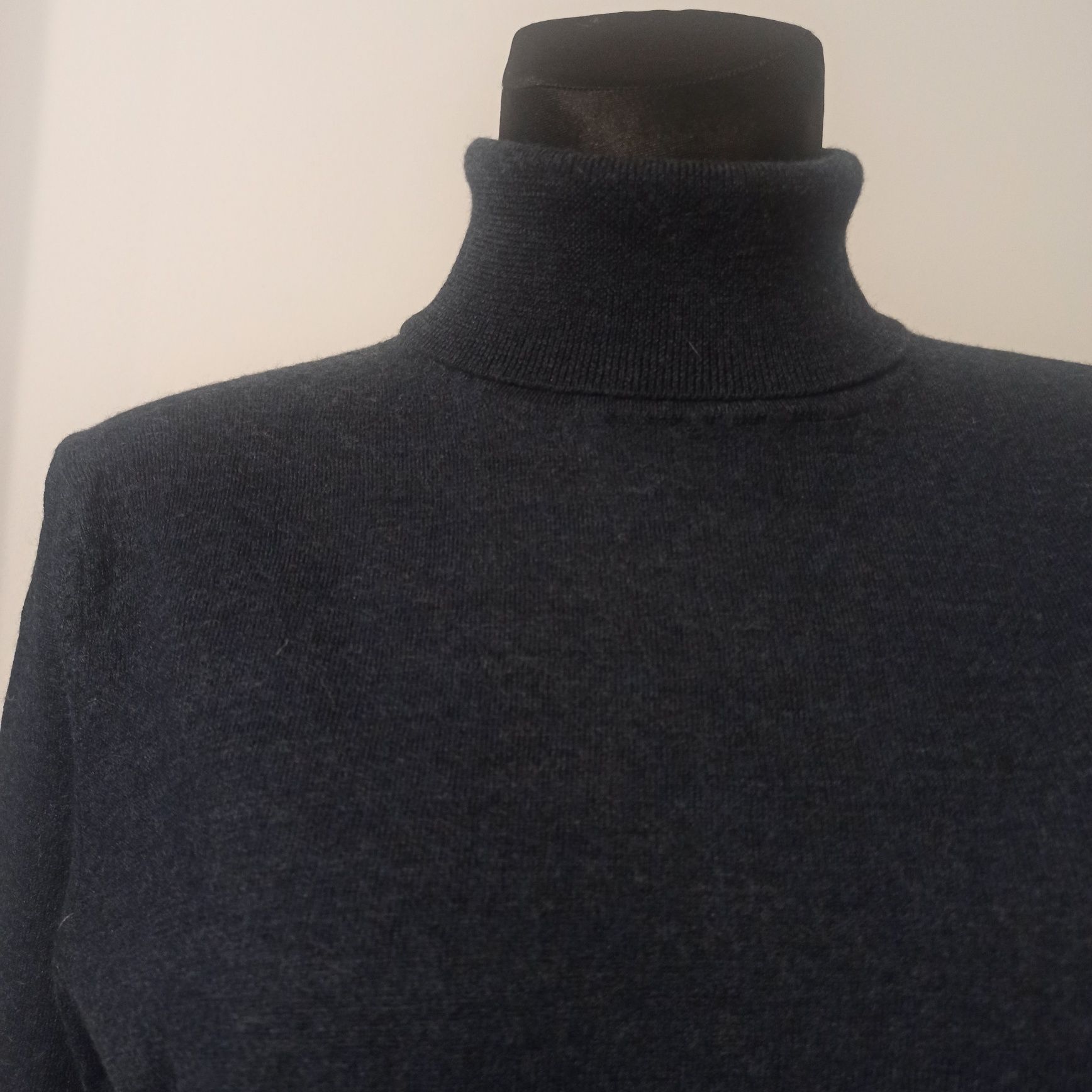 Granatowy golf męski Threadbare Premium rozmiar L