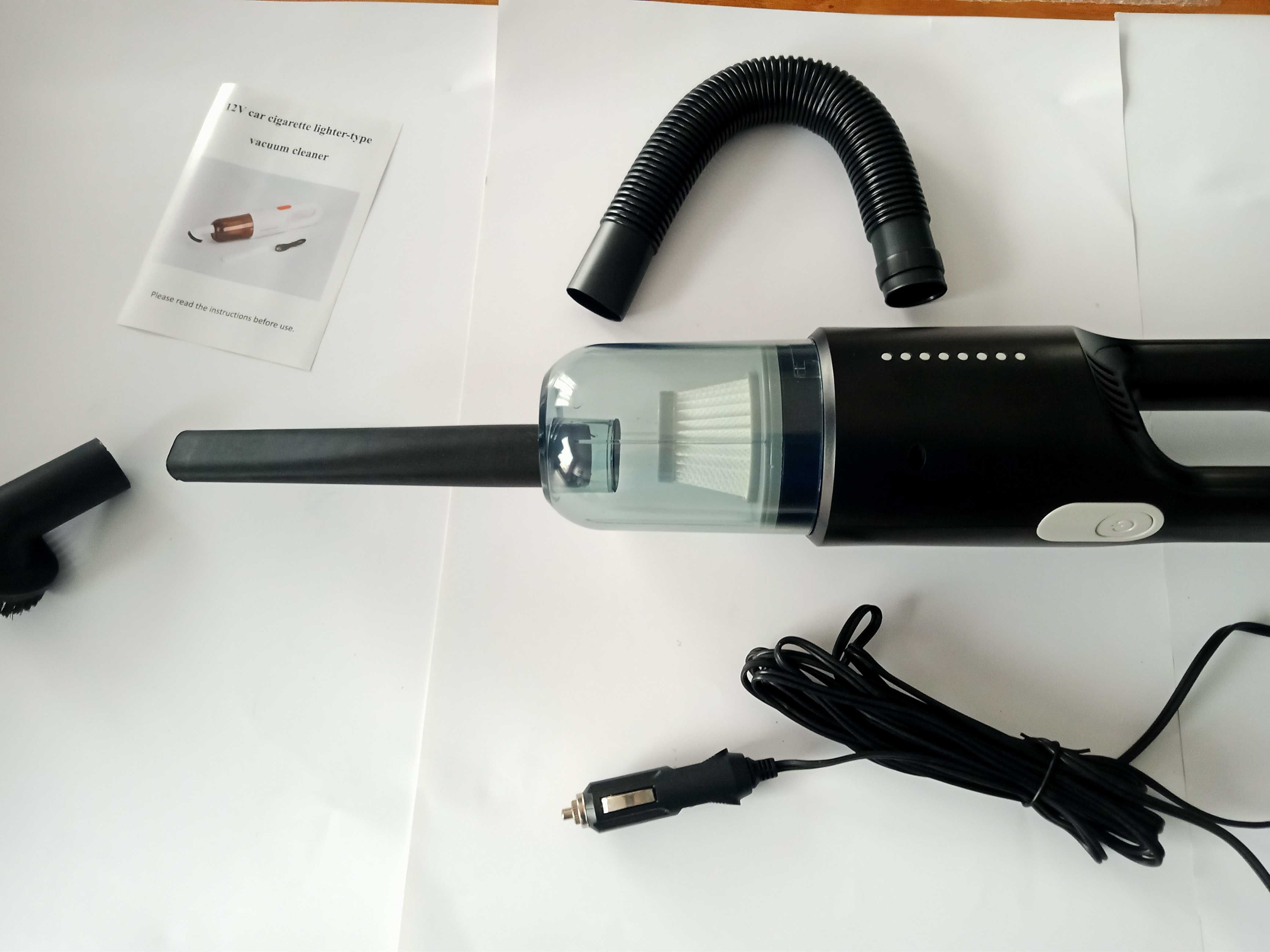 Odkurzacz samochodowy - NOWY 120W 12V - kabel 3m - OSTATNIE sztuki