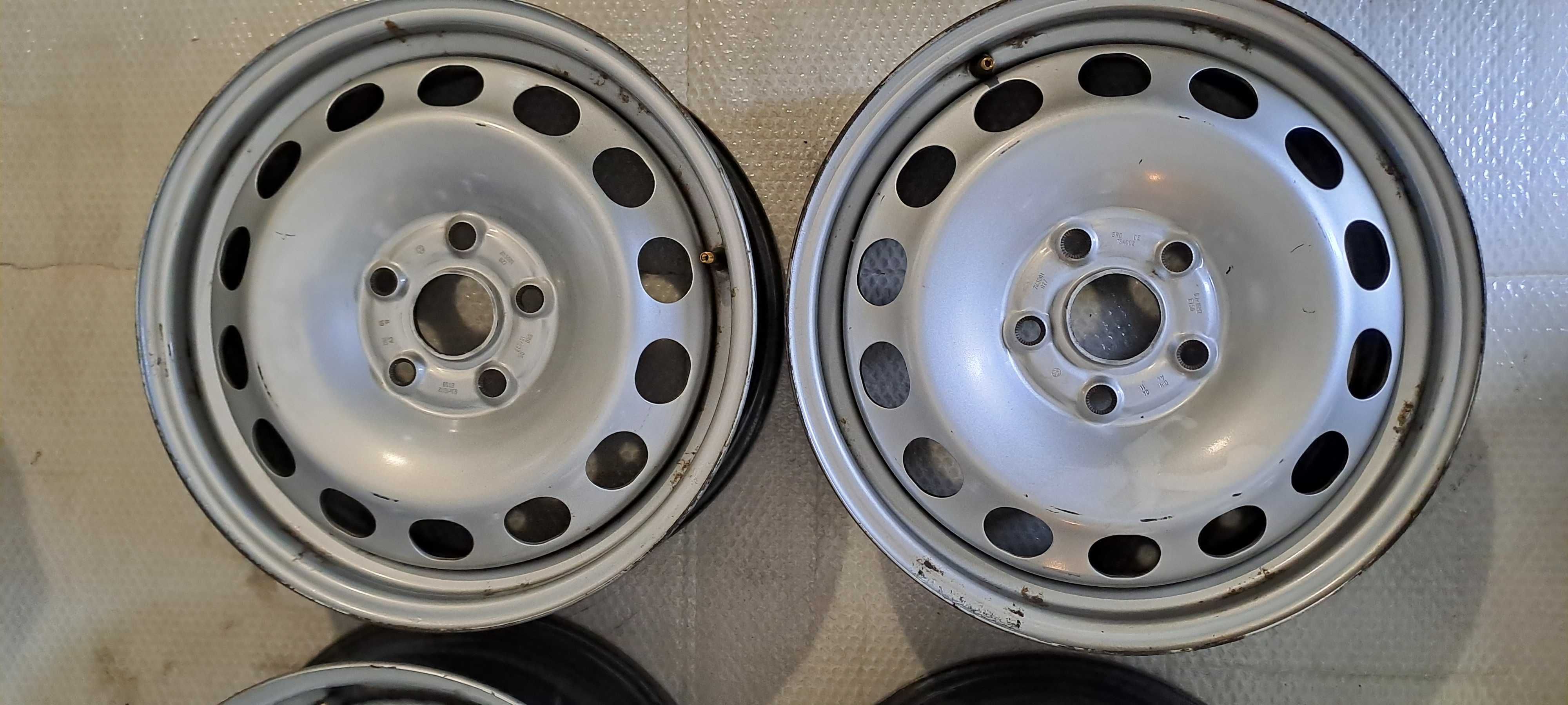 VW 2K3 CADDY ORG. Felgi stalowe 6J / 16" / 5x112 ET50 Komplet 4 szt